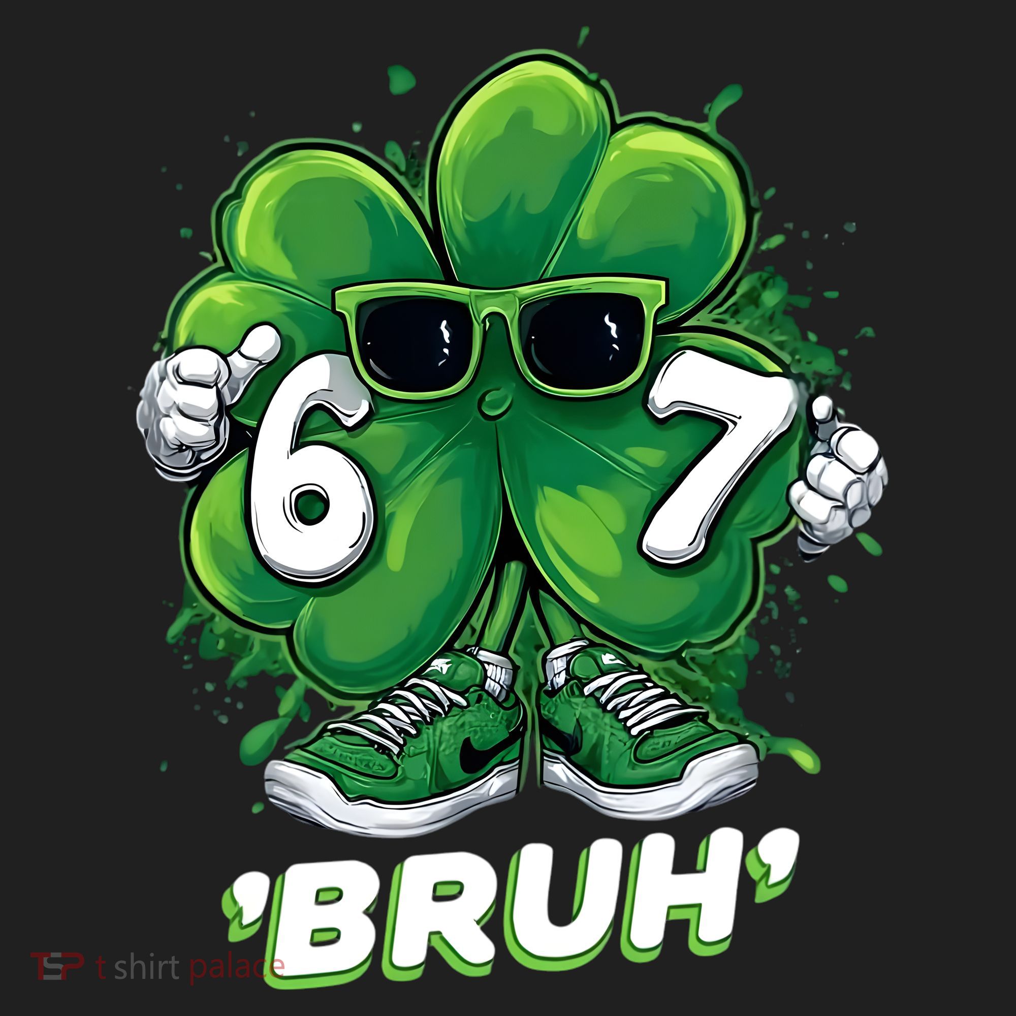 67 Bruh St. Patrick's Day Funny 6-7 Meme Six Seven Hat
