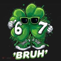 67 Bruh St. Patrick's Day Funny 6-7 Meme Six Seven Tote Bag thumb 4