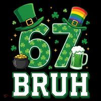 67 Bruh St Patrick’s Day 6-7 Funny Meme Coffee Mug thumb 5