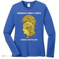 6888th Battalion Six Triple Eighth Black Female Wwii Heroes Women's Long Sleeve Shirt thumb 0