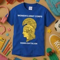 6888th Battalion Six Triple Eighth Black Female Wwii Heroes Kids T-Shirt thumb 3