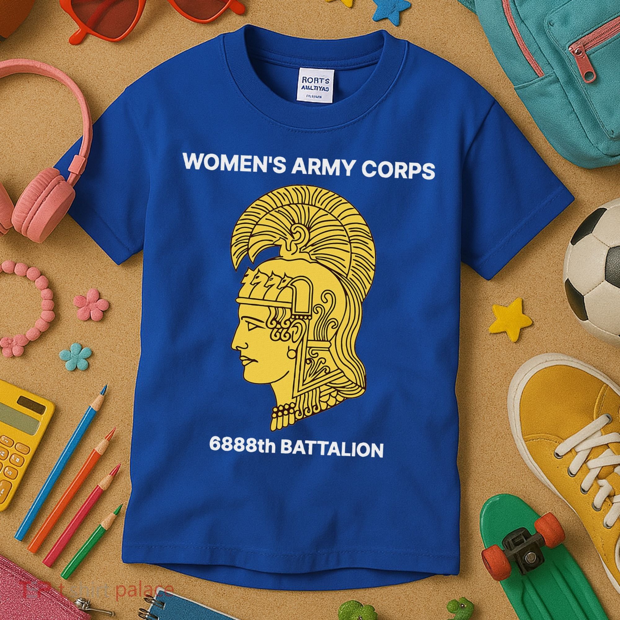 6888th Battalion Six Triple Eighth Black Female Wwii Heroes Kids T-Shirt