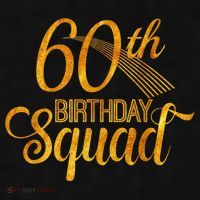 60th Birthday Squad Party Bday Yellow Gold Ladies PosiCharge Tri-Blend Wicking Tank thumb 2