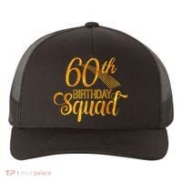 60th Birthday Squad Party Bday Yellow Gold Yupoong Adult 5-Panel Trucker Hat thumb 0