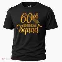 60th Birthday Squad Party Bday Yellow Gold Cooling Performance Crew T-Shirt thumb 0