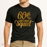 60th Birthday Squad Party Bday Yellow Gold Cooling Performance Crew T-Shirt thumb 2
