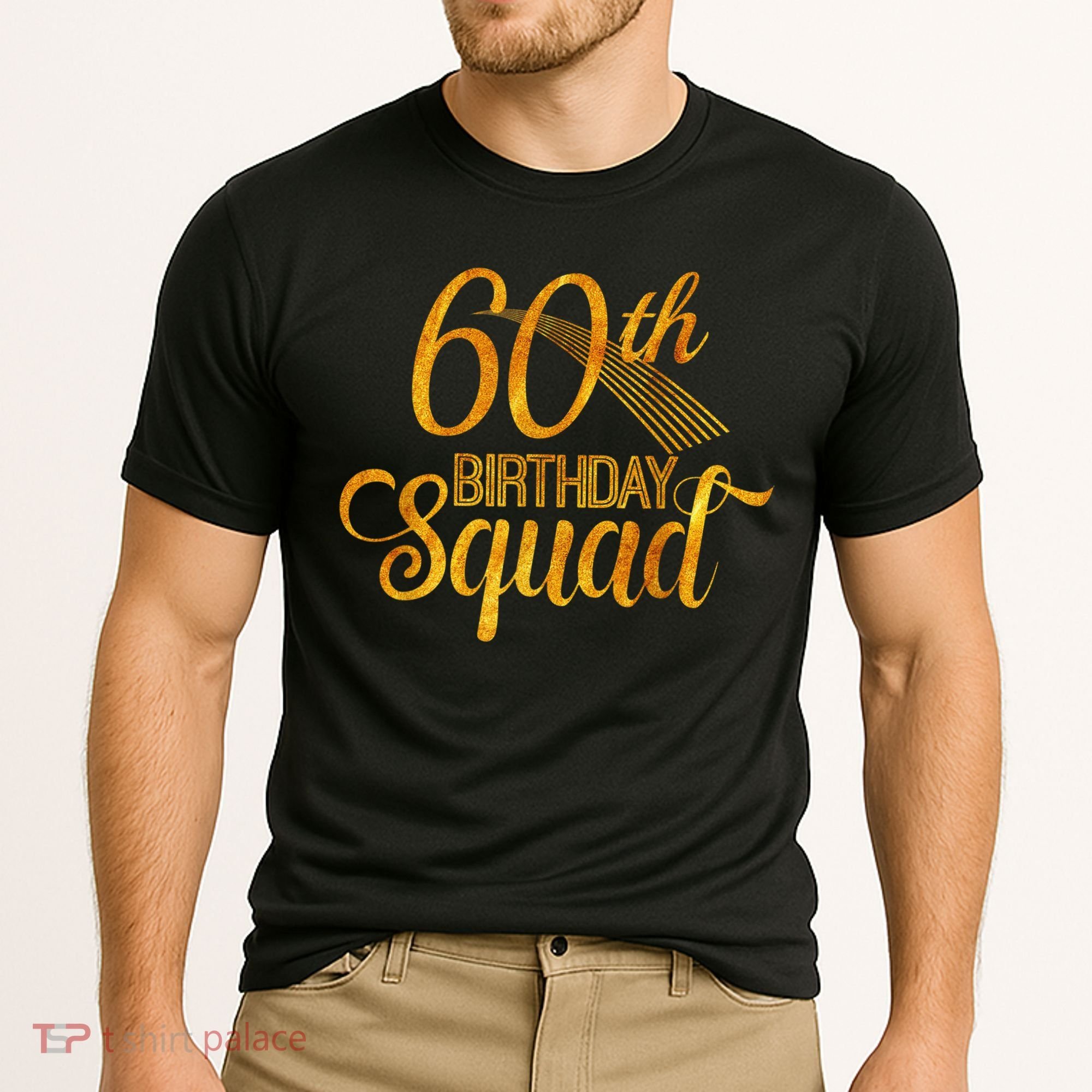 60th Birthday Squad Party Bday Yellow Gold Cooling Performance Crew T-Shirt