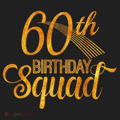 60th Birthday Squad Party Bday Yellow Gold Transport Backpack