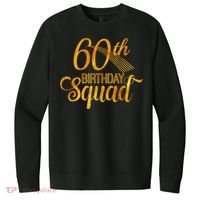 60th Birthday Squad Party Bday Yellow Gold V.I.T. Fleece Crew Sweatshirt thumb 0
