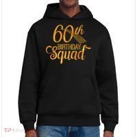 60th Birthday Squad Party Bday Yellow Gold District V.I.T. Heavyweight Hoodie thumb 0