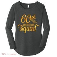 60th Birthday Squad Party Bday Yellow Gold Women's Perfect Tri Tunic Long Sleeve Shirt thumb 0