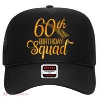 60th Birthday Squad Party Bday Yellow Gold Hat thumb 0