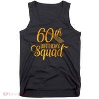 60th Birthday Squad Party Bday Yellow Gold Tank Top thumb 0