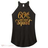 60th Birthday Squad Party Bday Yellow Gold Women's Perfect Tri Rocker Tank thumb 0