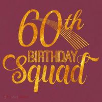 60th Birthday Squad Party Bday Yellow Gold 16oz Travel Tumbler thumb 2