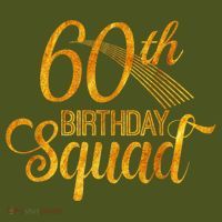 60th Birthday Squad Party Bday Yellow Gold The Baniff Cuffed Pom Beanie thumb 2
