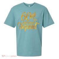 60th Birthday Squad Party Bday Yellow Gold Sueded Cloud Jersey T-Shirt thumb 0