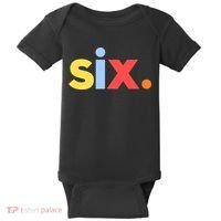 6th Birthday, Six Age 6 Gift Baby Bodysuit thumb 0