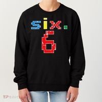 6th Birthday Six Year Old Gift Sixth Number 6 Women's Sweatshirt thumb 0