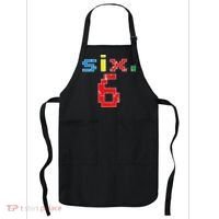 6th Birthday Six Year Old Gift Sixth Number 6 Apron thumb 0