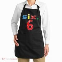 6th Birthday Six Year Old Gift Sixth Number 6 Apron thumb 2