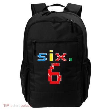 6th Birthday Six Year Old Gift Sixth Number 6 Backpack