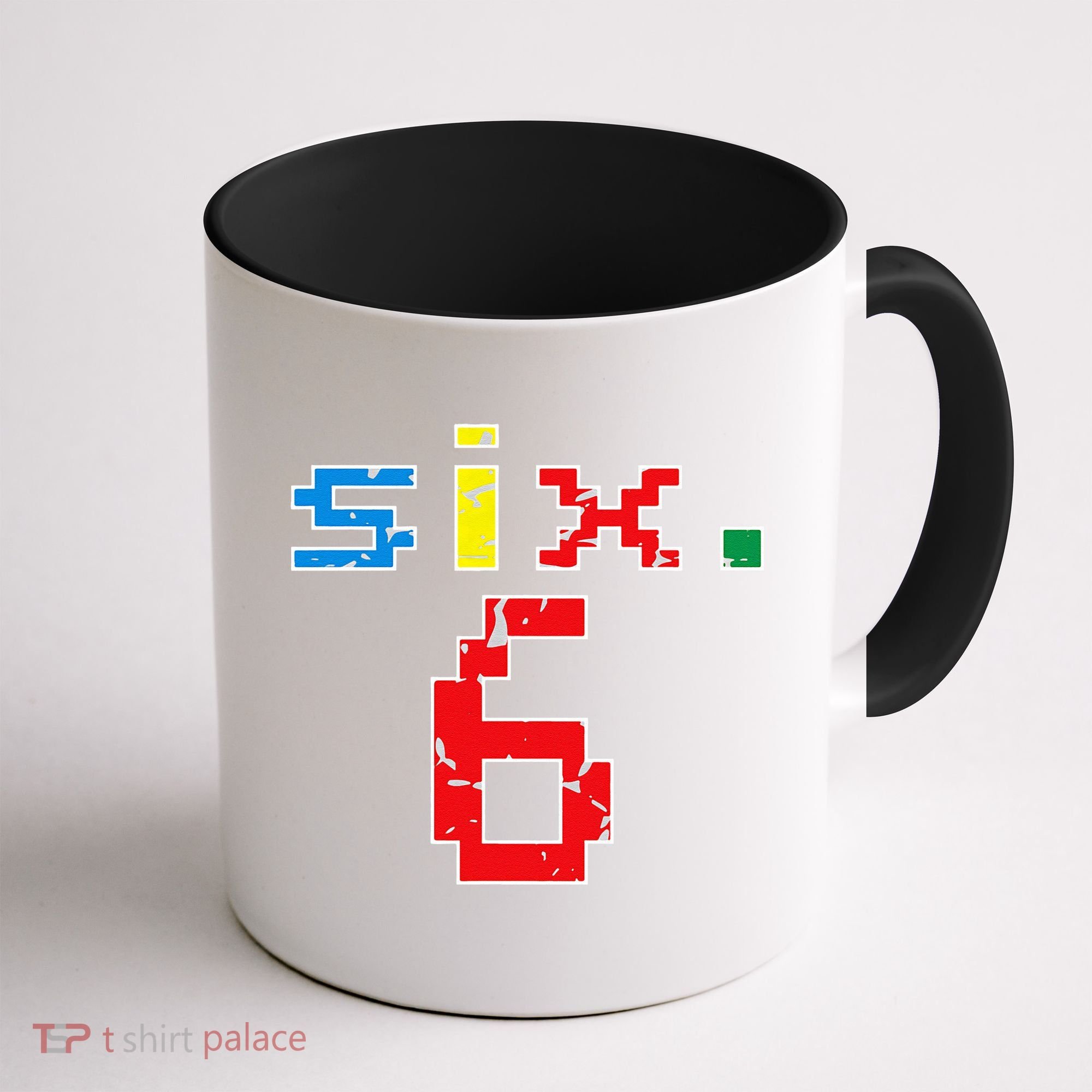 6th Birthday Six Year Old Gift Sixth Number 6 Coffee Mug