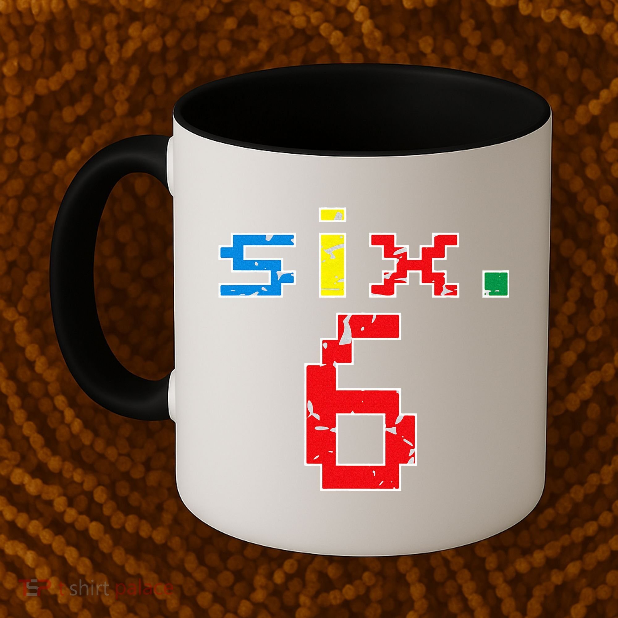 6th Birthday Six Year Old Gift Sixth Number 6 Coffee Mug
