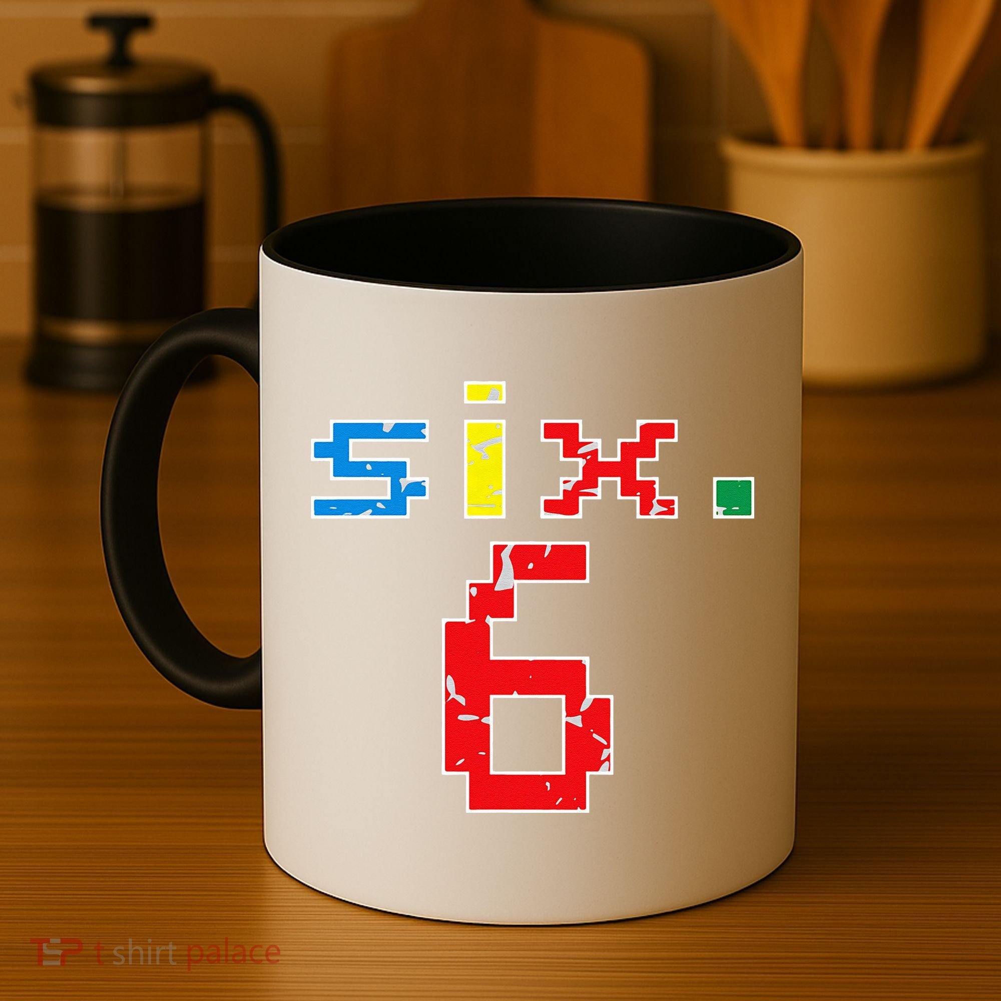 6th Birthday Six Year Old Gift Sixth Number 6 Coffee Mug