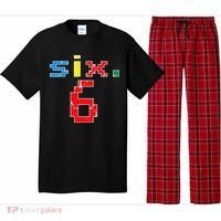 6th Birthday Six Year Old Gift Sixth Number 6 Pajama Set thumb 0