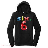 6th Birthday Six Year Old Gift Sixth Number 6 Women's Hoodie thumb 0