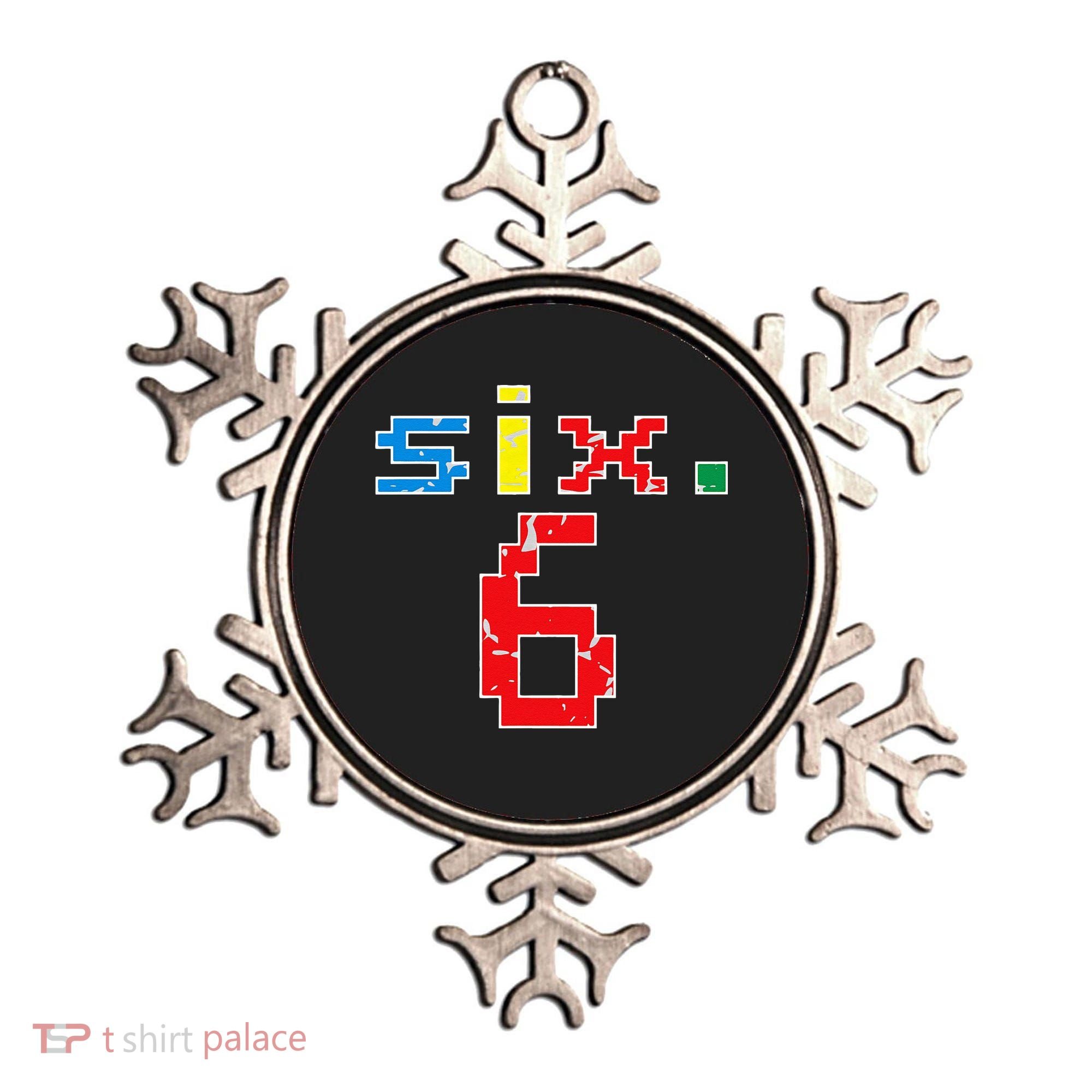 6th Birthday Six Year Old Gift Sixth Number 6 Ornament