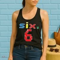 6th Birthday Six Year Old Gift Sixth Number 6 Women's Tank Top thumb 2