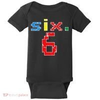 6th Birthday Six Year Old Gift Sixth Number 6 Baby Bodysuit thumb 0