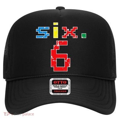 6th Birthday Six Year Old Gift Sixth Number 6 Hat