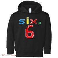 6th Birthday Six Year Old Gift Sixth Number 6 Toddler Hoodie thumb 0