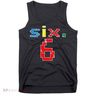 6th Birthday Six Year Old Gift Sixth Number 6 Tank Top