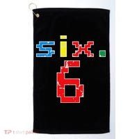 6th Birthday Six Year Old Gift Sixth Number 6 Golf Towel thumb 0
