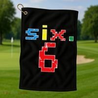 6th Birthday Six Year Old Gift Sixth Number 6 Golf Towel thumb 1
