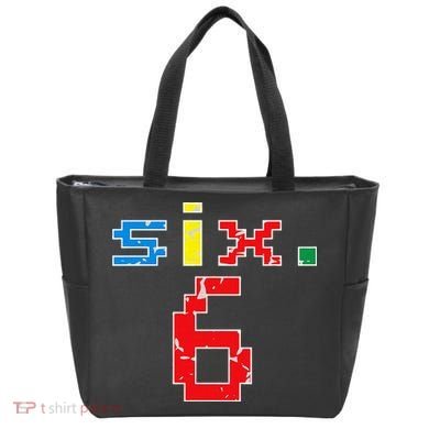 6th Birthday Six Year Old Gift Sixth Number 6 Tote Bag