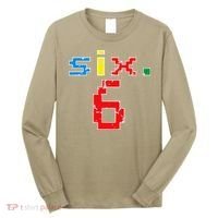 6th Birthday Six Year Old Gift Sixth Number 6 Long Sleeve Shirt thumb 0
