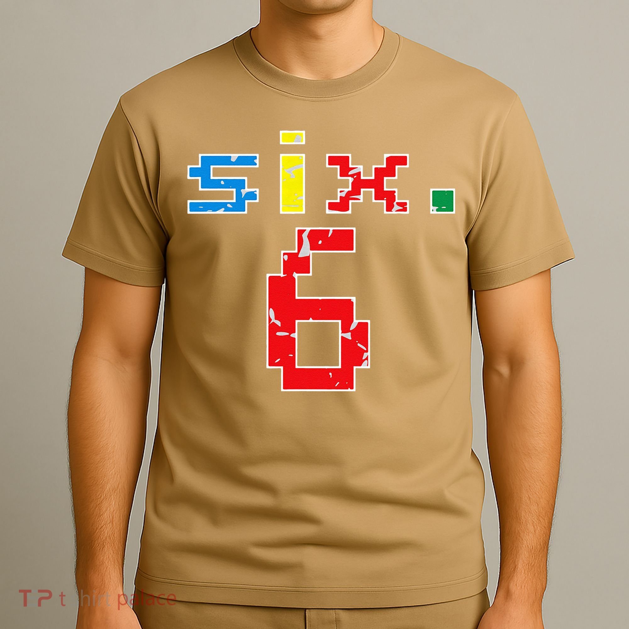 6th Birthday Six Year Old Gift Sixth Number 6 T-Shirt