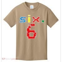 6th Birthday Six Year Old Gift Sixth Number 6 Kids T-Shirt thumb 0