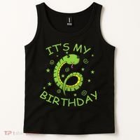 6th Birthday Snake As Number Child Tank Top thumb 2