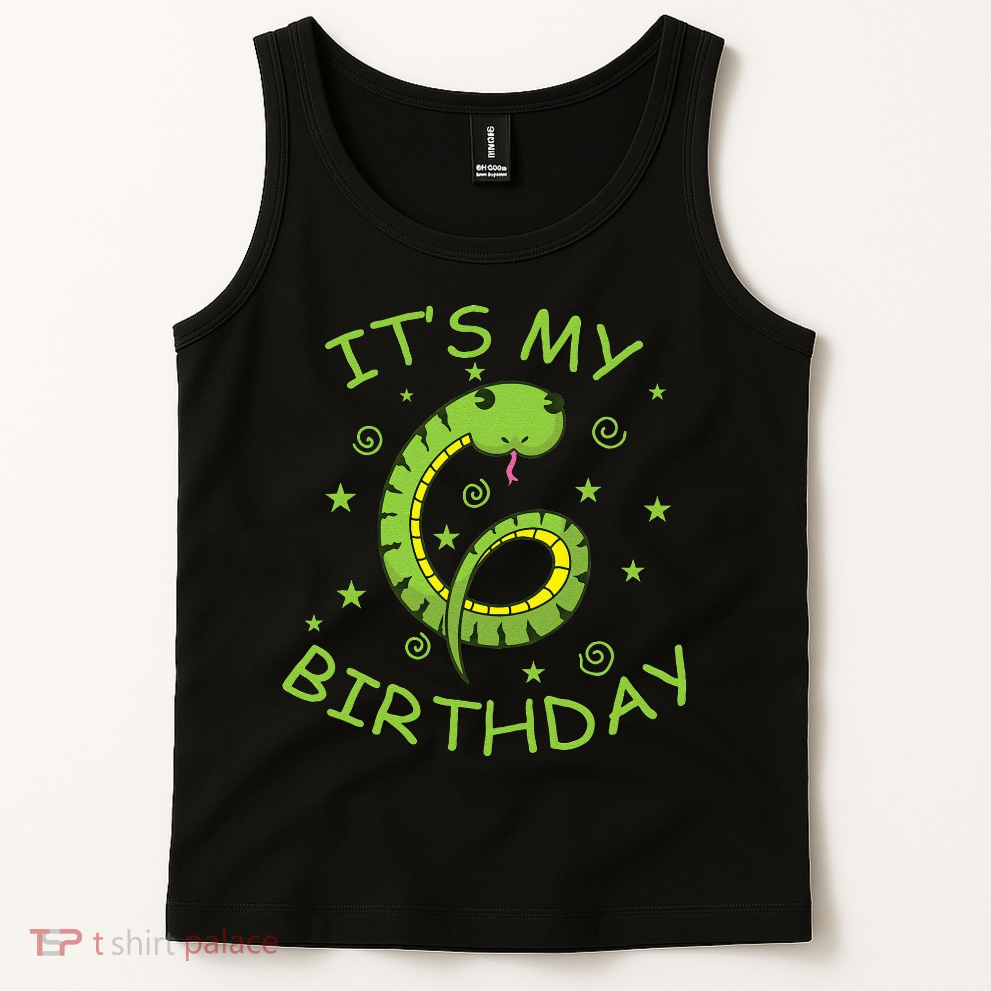 6th Birthday Snake As Number Child Tank Top