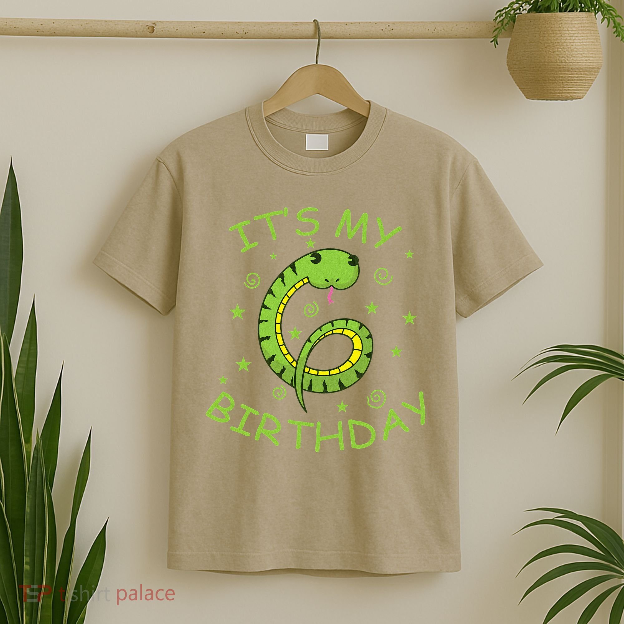 6th Birthday Snake As Number Child T-Shirt
