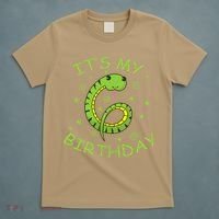 6th Birthday Snake As Number Child T-Shirt thumb 5