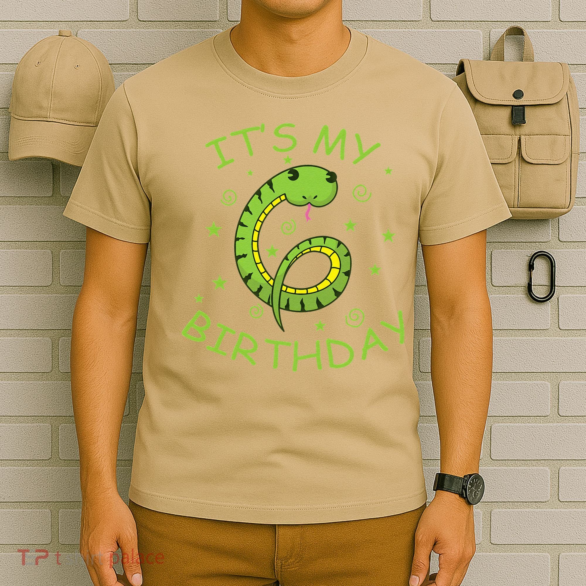 6th Birthday Snake As Number Child T-Shirt