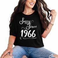 60th Birthday Sassy Since 1966 Comfort Colors T-Shirt thumb 0
