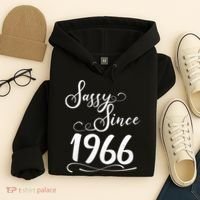 60th Birthday Sassy Since 1966 Hoodie thumb 4